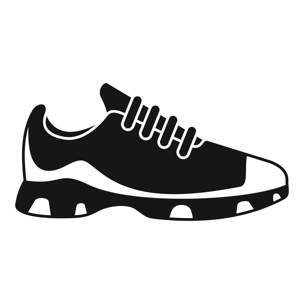 icono de zapatillas deportivas, estilo simple vector