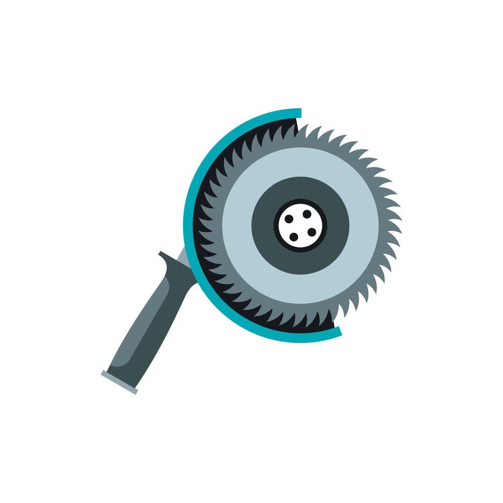 Circular saw icon, flat style vector