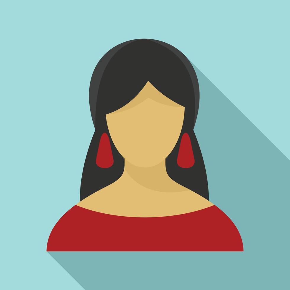 Fortune teller icon, flat style vector