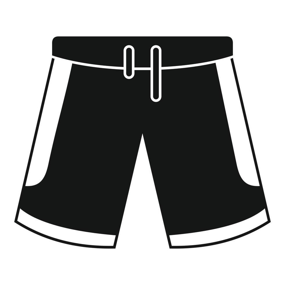 icono de pantalones cortos de baloncesto, estilo simple vector