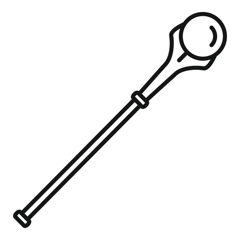 Magic crook icon, outline style vector