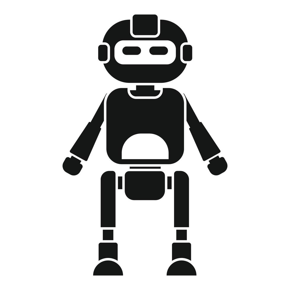 icono humanoide, estilo simple vector