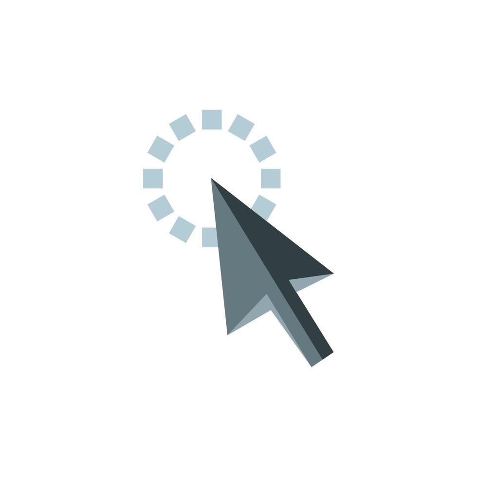 Cursor is pointing icon, flat style vector