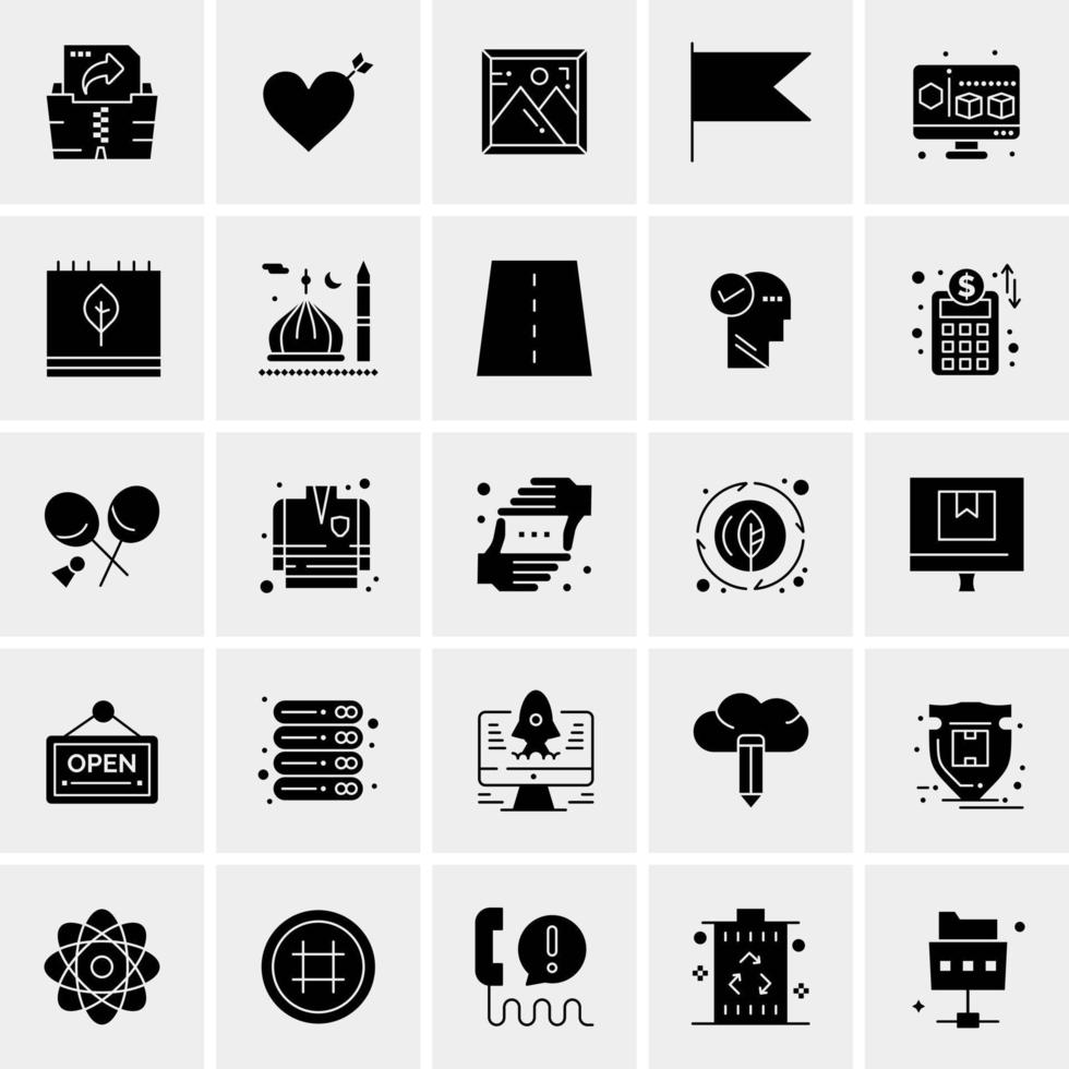 25 Universal Business Icons Vector Creative Icon Illustration to use in web and Mobile Related project