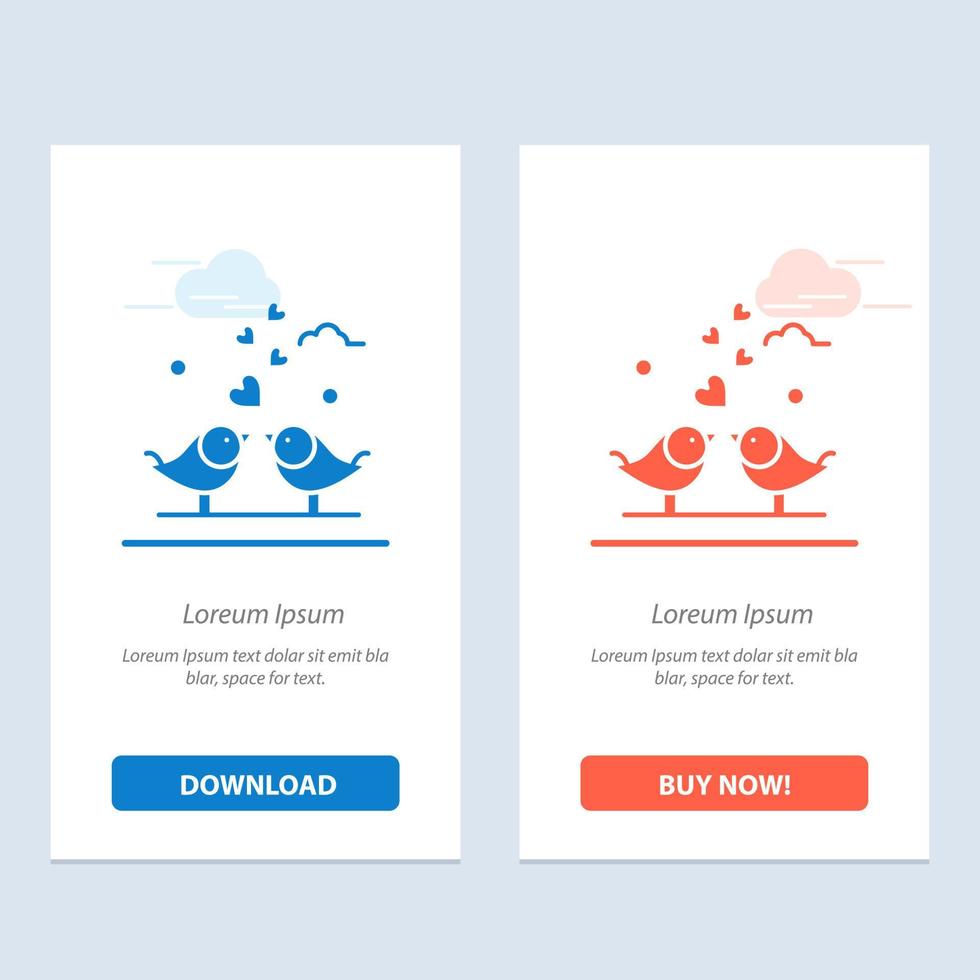 Bride Hearts Love Loving Wedding  Blue and Red Download and Buy Now web Widget Card Template vector