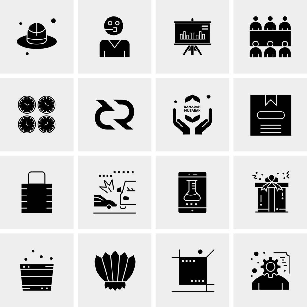 16 Universal Business Icons Vector Creative Icon Illustration to use in web and Mobile Related project