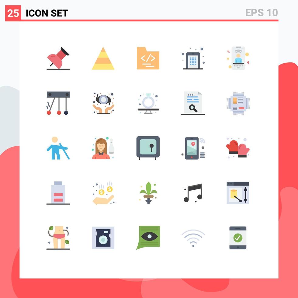 25 iconos creativos signos y símbolos modernos de acceso a la señal de movimiento código pin de usuario elementos de diseño vectorial editables vector