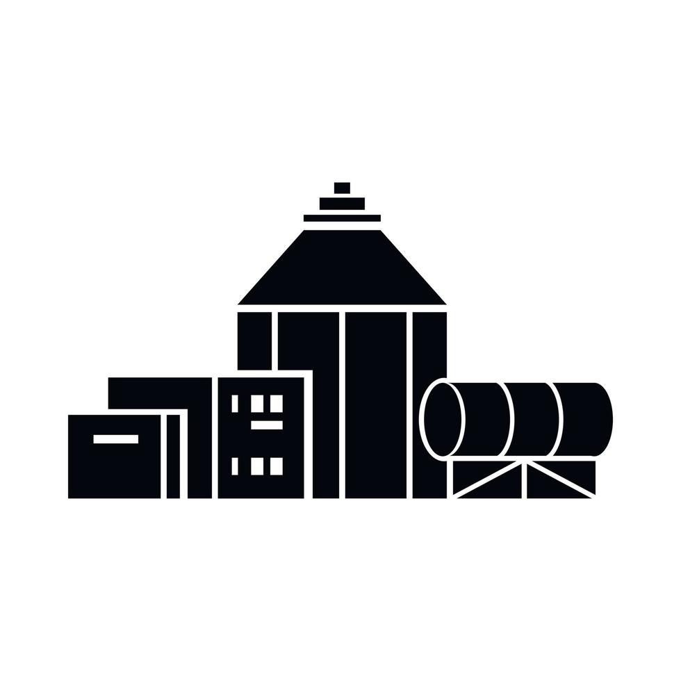 Chemical hangar icon, simple style vector