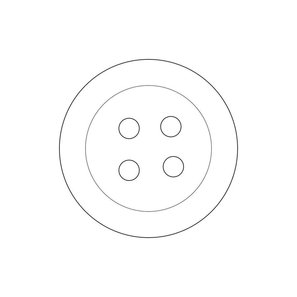 Button icon, outline style 14448707 Vector Art at Vecteezy