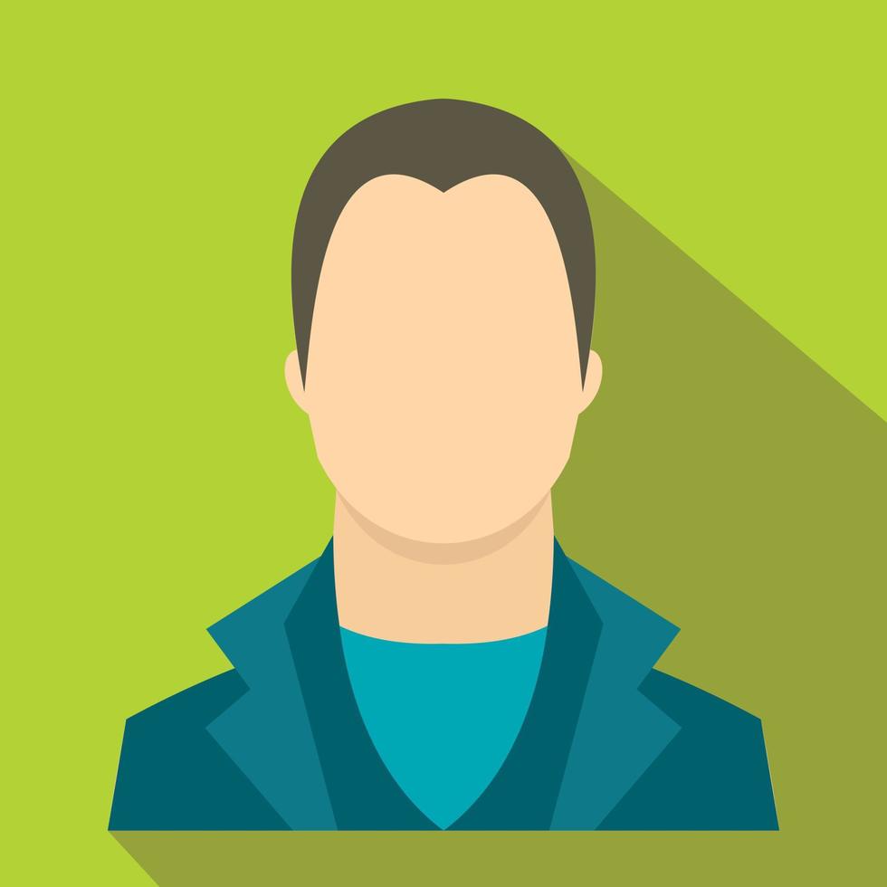 User icon, flat style vector