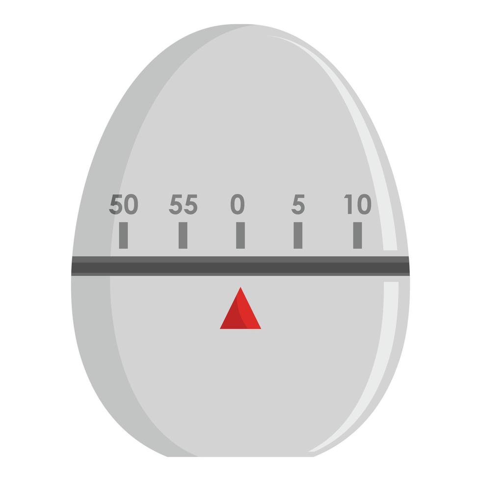 Egg timer icon, flat style vector