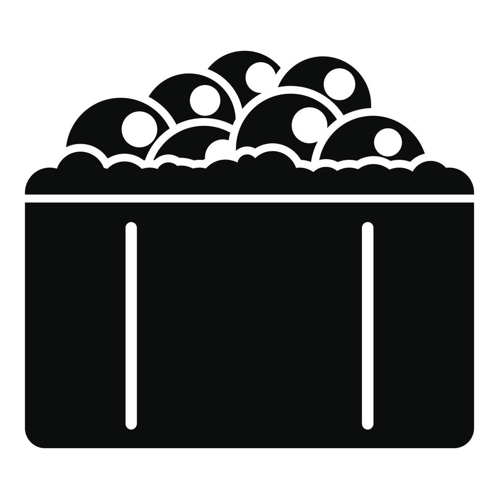 icono de sushi hotate tai, estilo simple vector