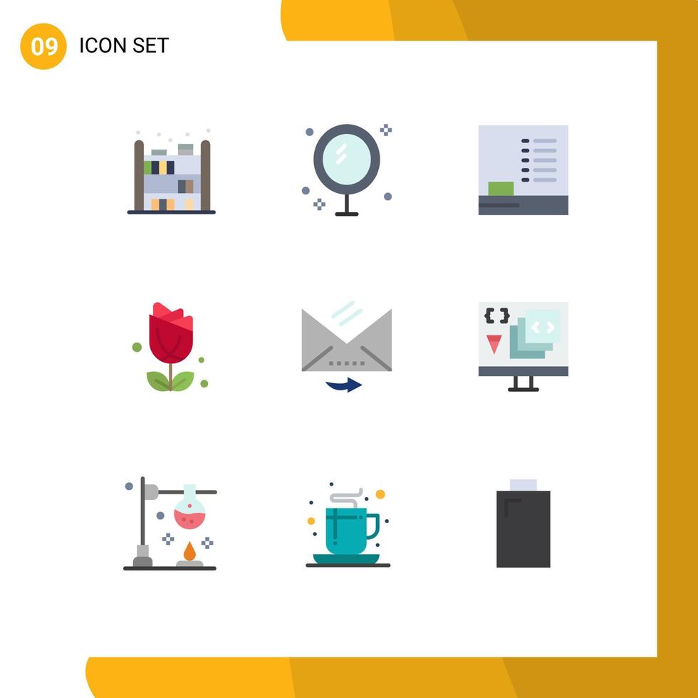 Universal Icon Symbols Group of 9 Modern Flat Colors of letter answer blackboard plent imerican Editable Vector Design Elements