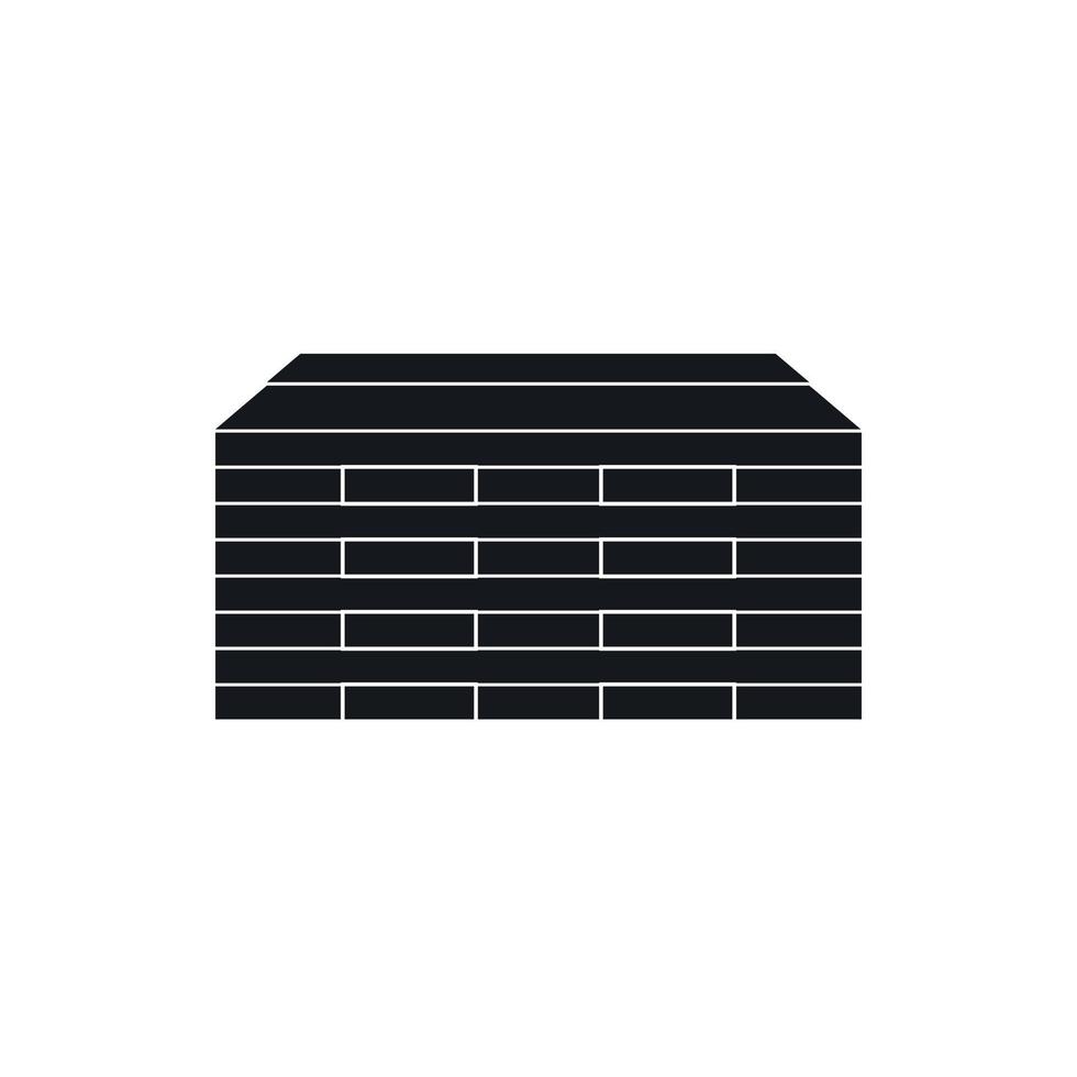 Wooden pallets icon, simple style vector