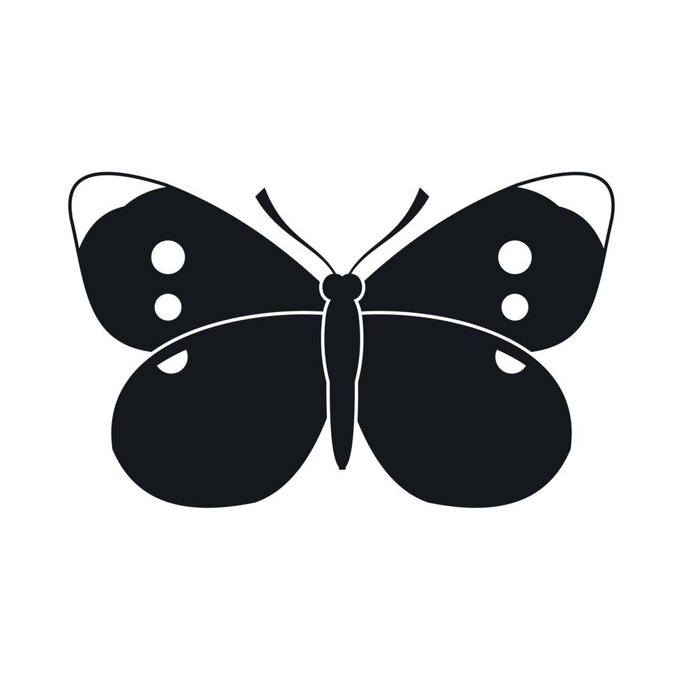 icono de mariposa, estilo simple vector