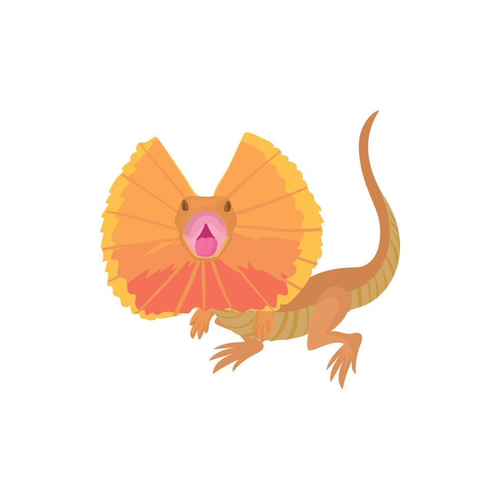 Lizard icon, cartoon style vector