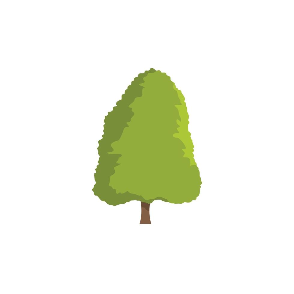 Ash tree icon, flat style vector