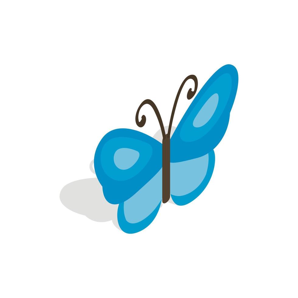 Butterfly icon, isometric 3d style vector