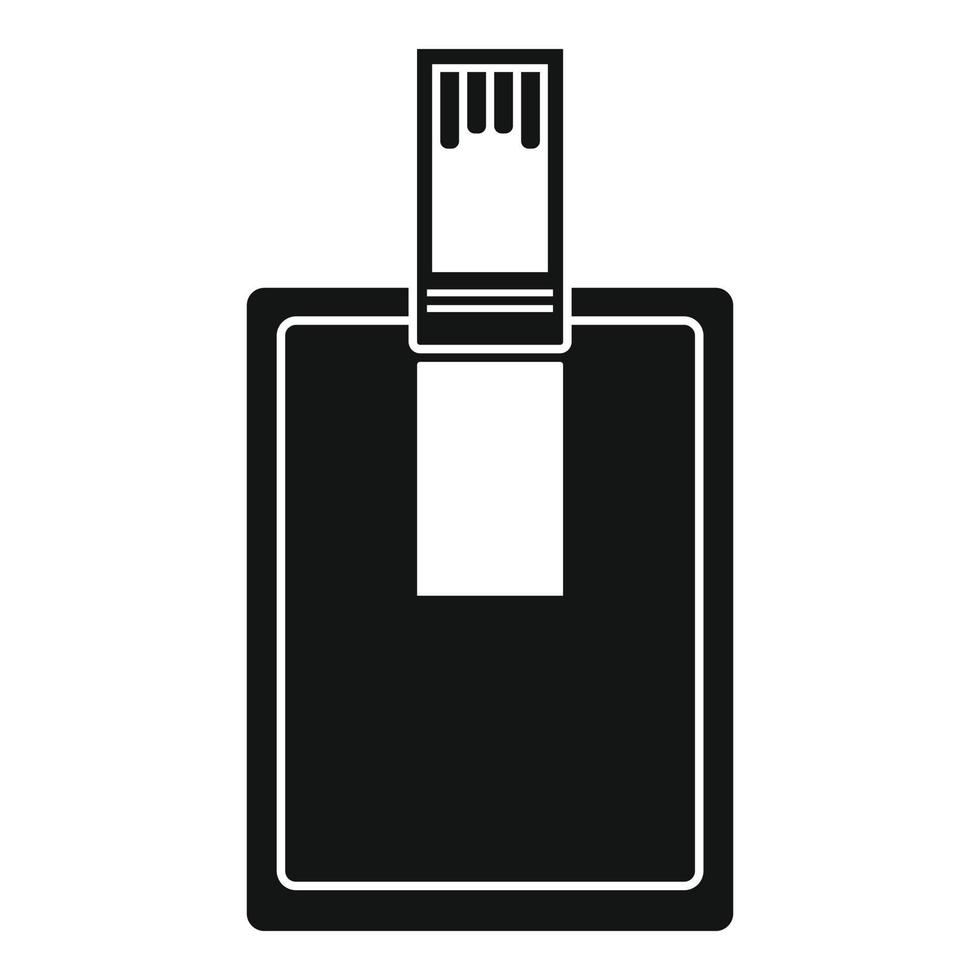 Key connector icon, simple style vector