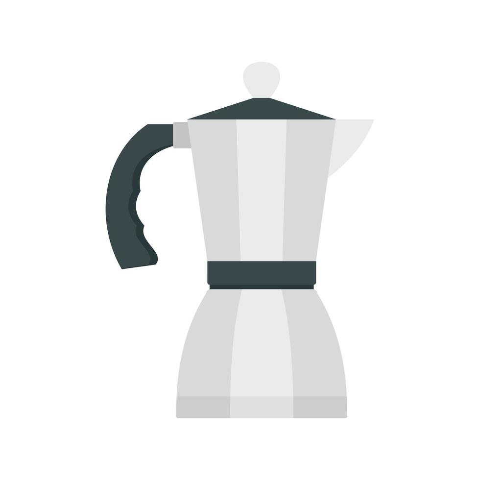 icono de cafetera, estilo plano vector