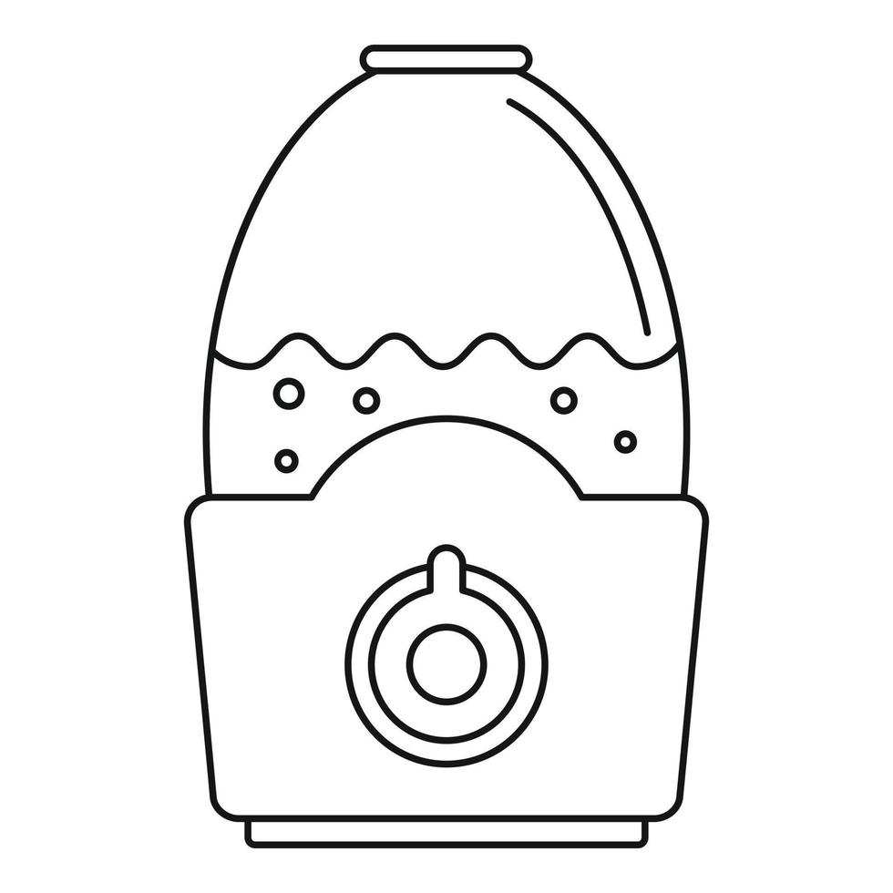 icono de humidificador saludable, estilo de contorno vector