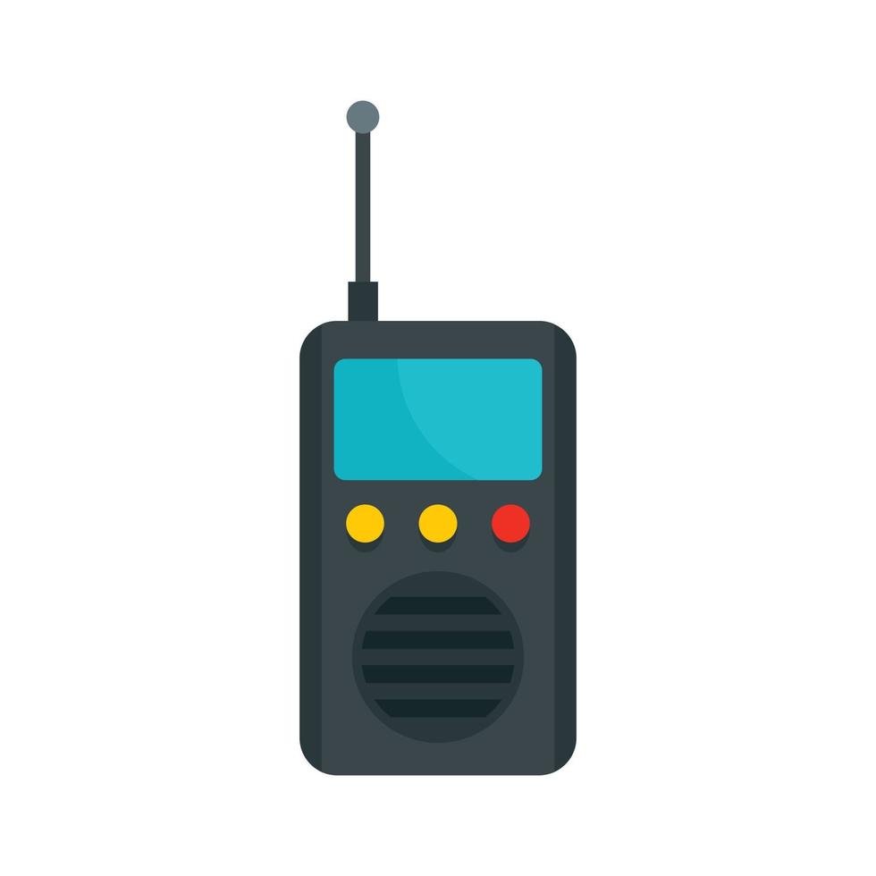 Radio station icon, flat style vector