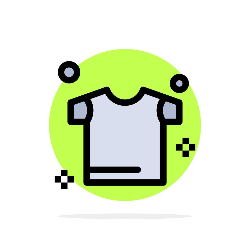 icono de color plano de fondo de círculo abstracto de camisa de secado de ropa vector