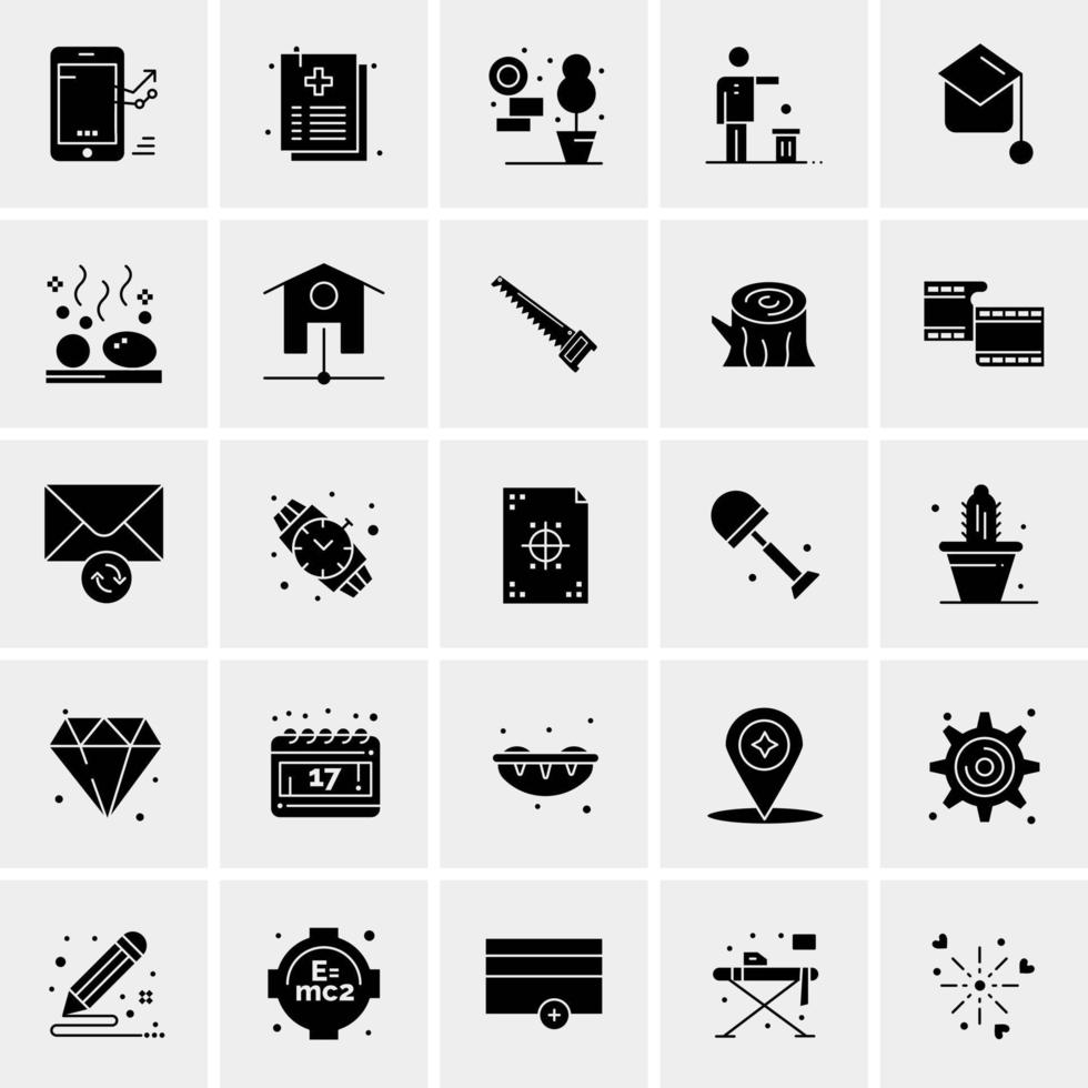 25 Universal Business Icons Vector Creative Icon Illustration to use in web and Mobile Related project