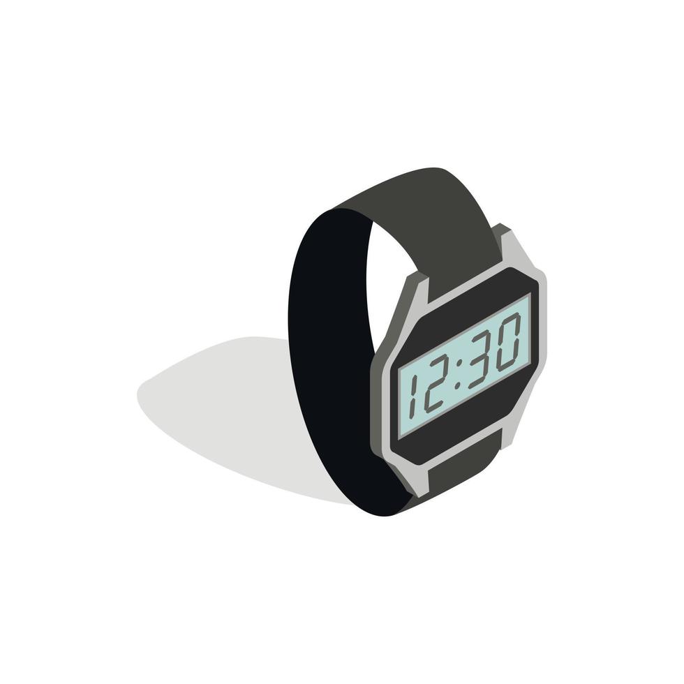 icono de reloj inteligente, estilo 3d isométrico vector