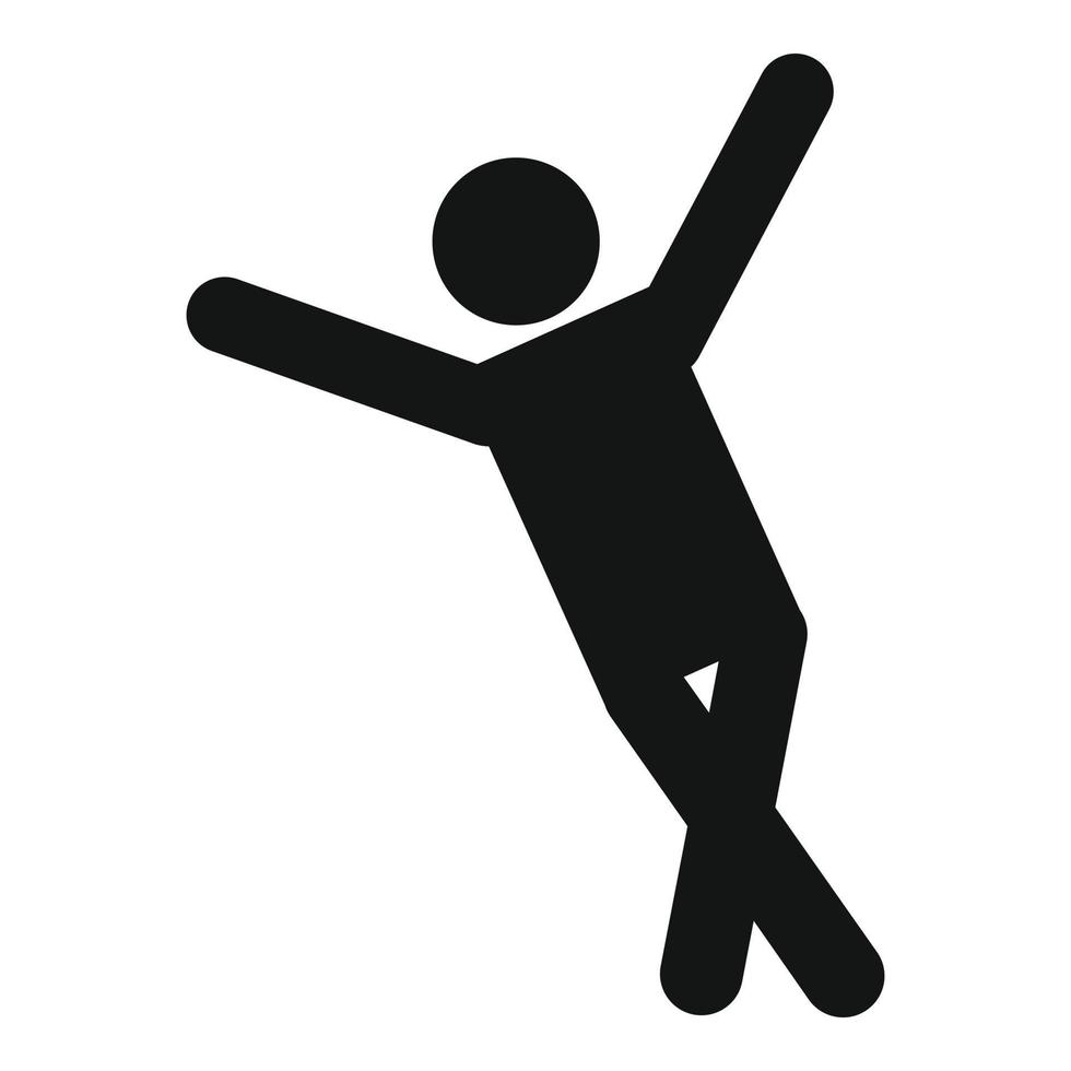 figura de palo stickman icono pictograma vector simple