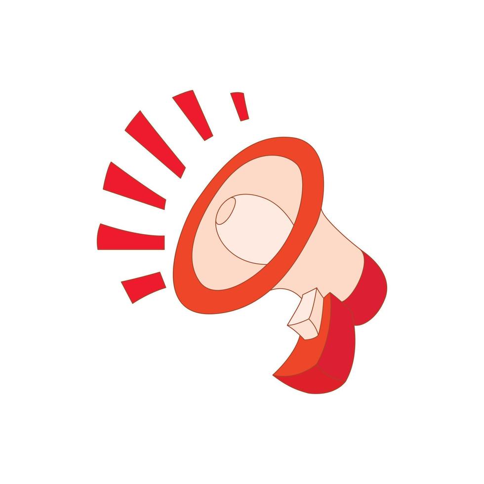 Mouthpiece icon, cartoon style vector