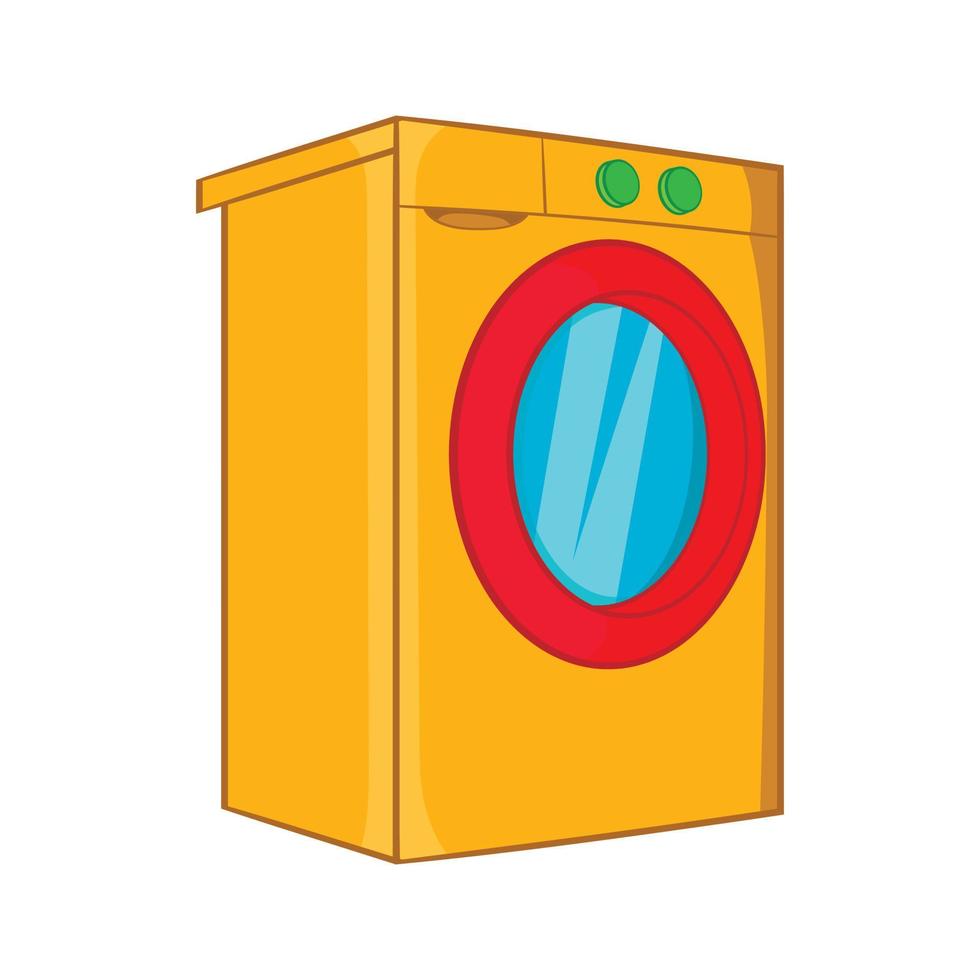 Washer icon, cartoon style vector