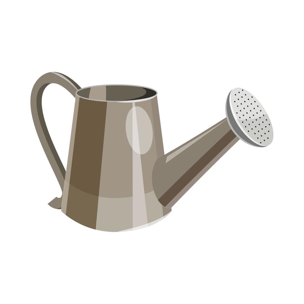 Watering can icon, cartoon style vector