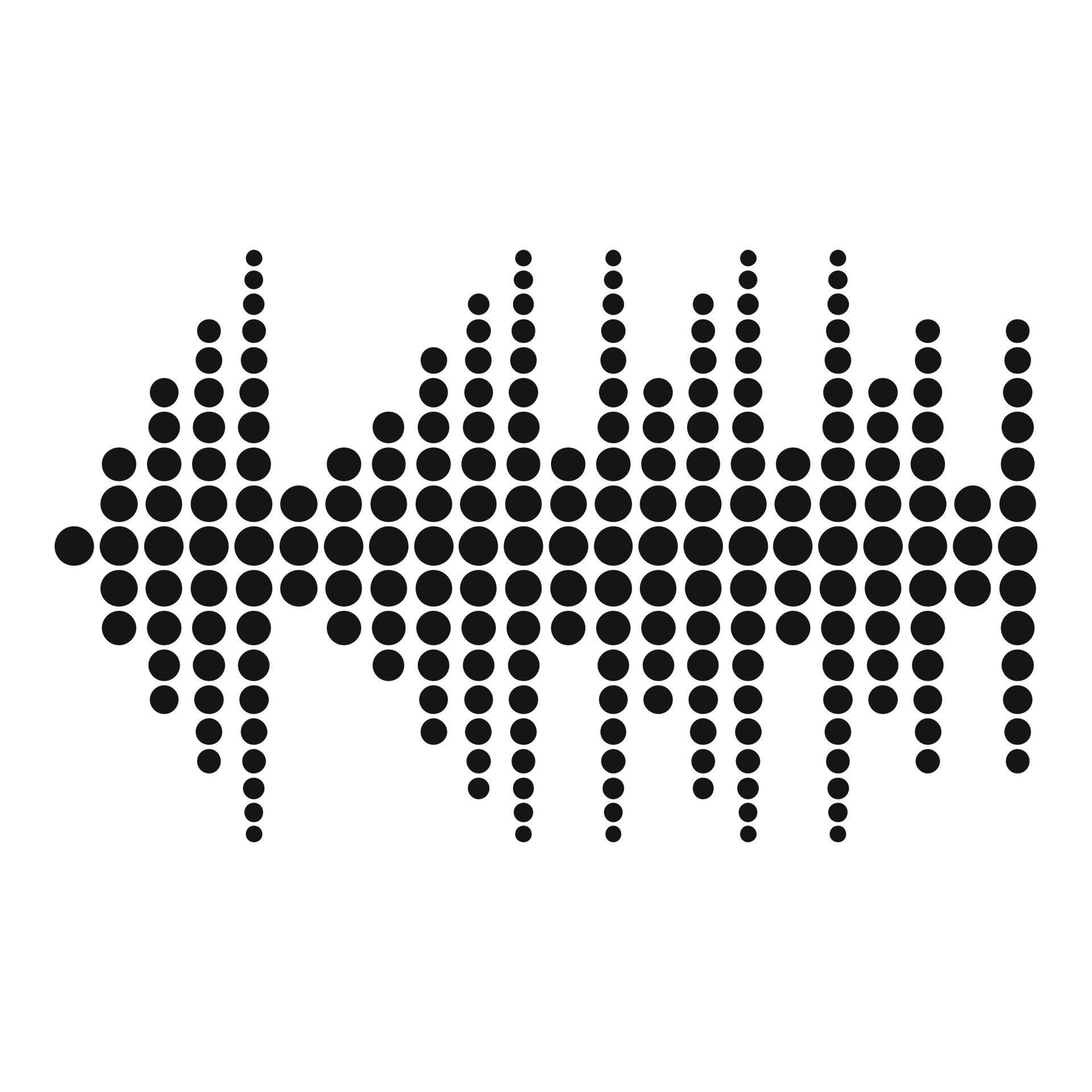 Equalizer effect radio icon, simple black style 14449919 Vector Art at