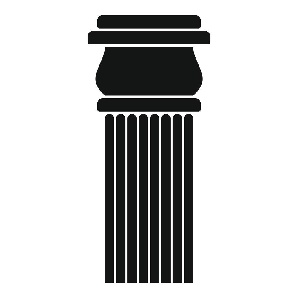 icono de columna de piedra, estilo simple. vector