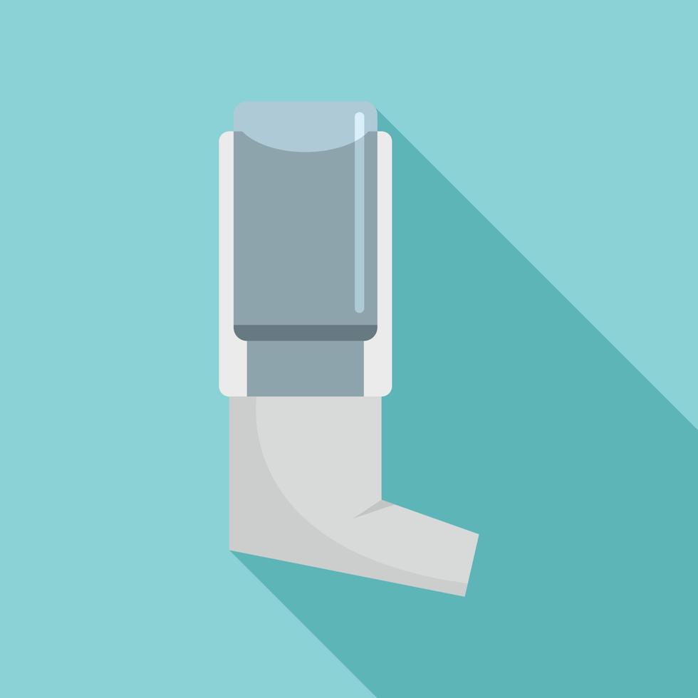 Inhaler icon, flat style vector