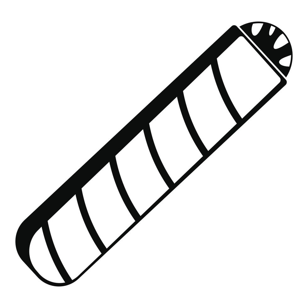 Narcotic cigar icon, simple style vector