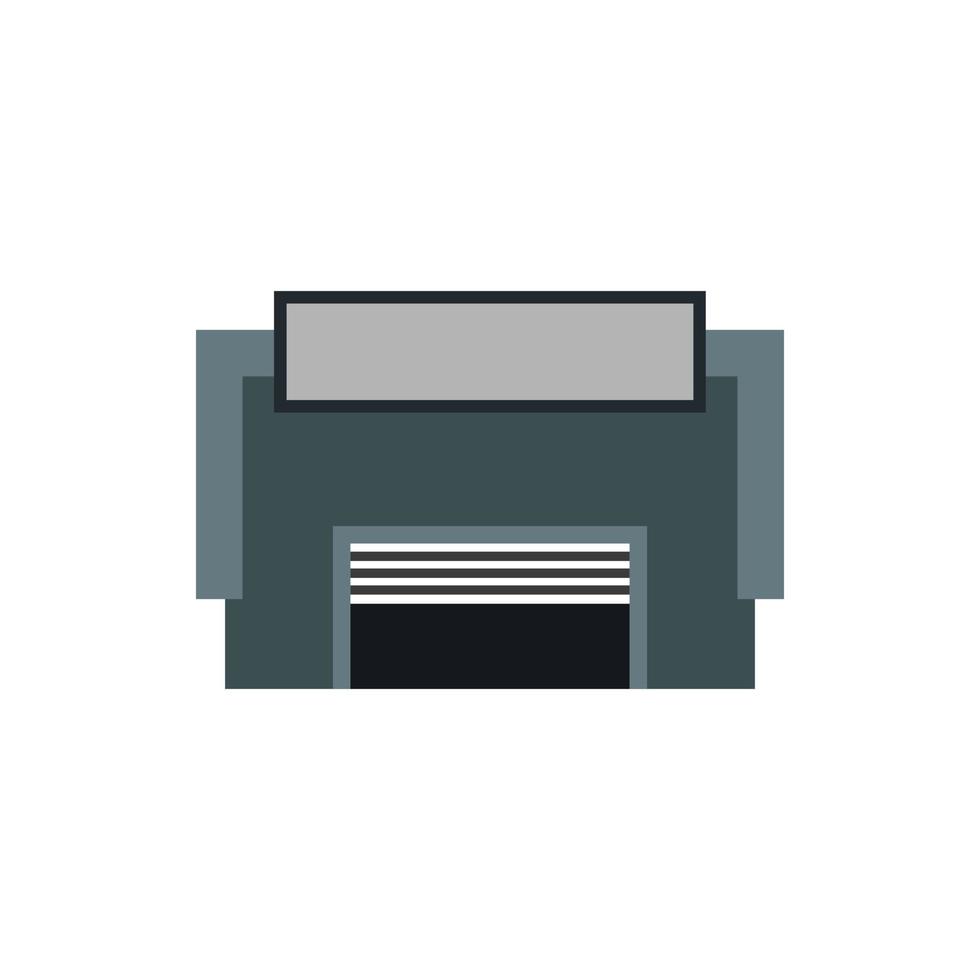 Concrete garage icon, flat style vector