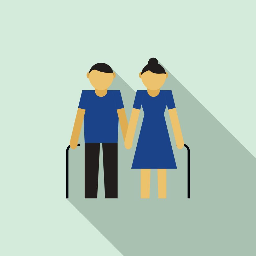 icono de abuelos en estilo plano vector