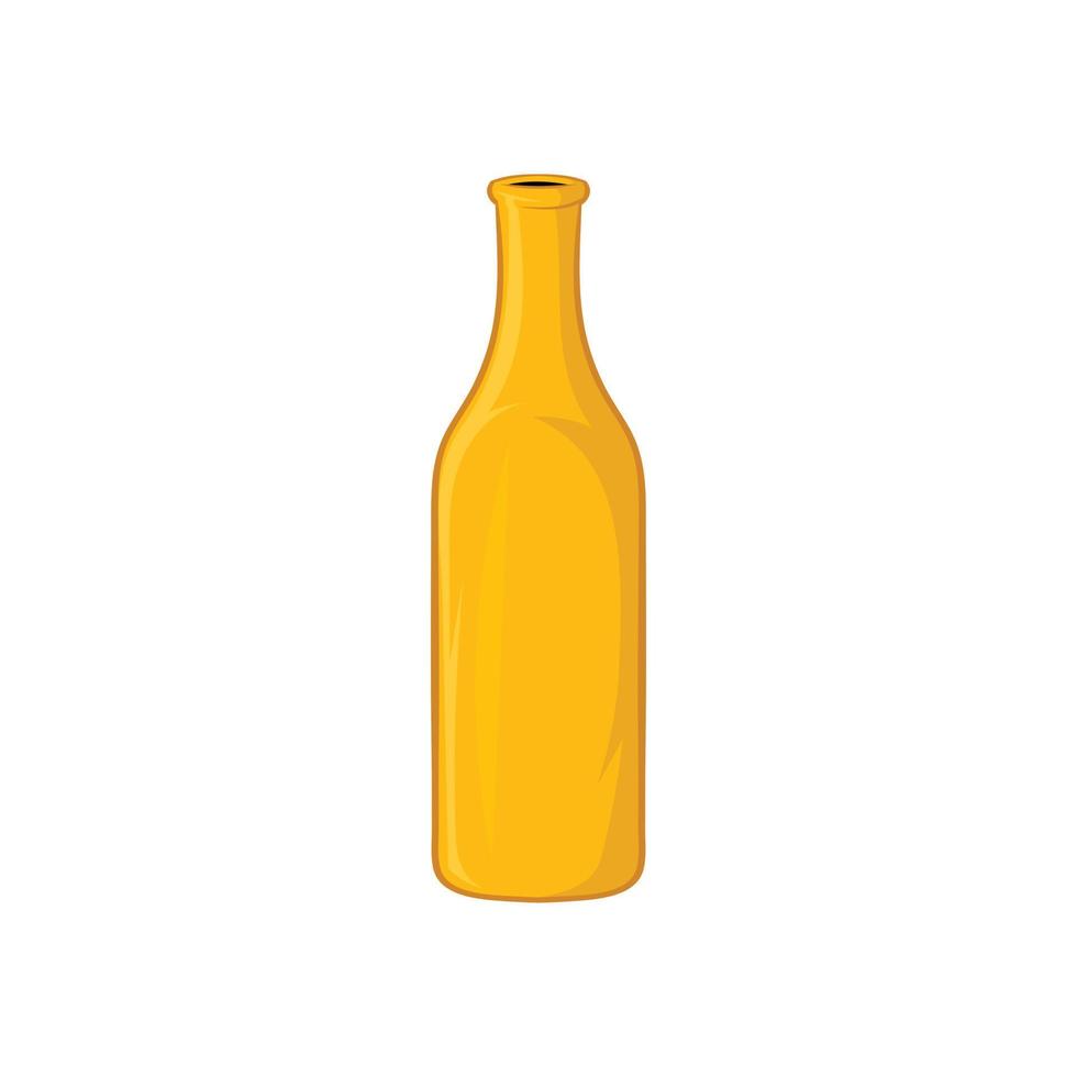 Bottle of beer icon in cartoon style vector