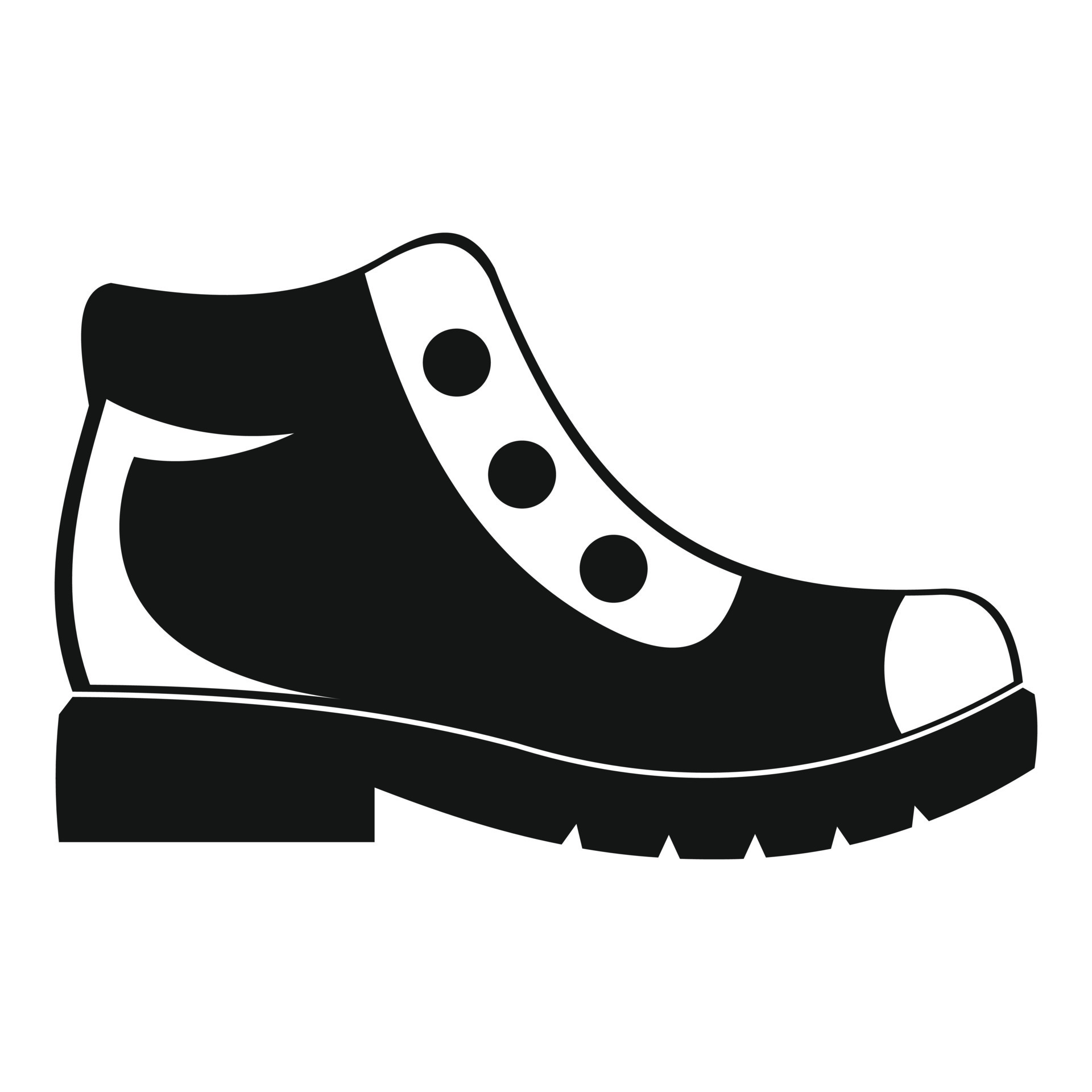 Hiking boots icon vector simple 14450494 Vector Art at Vecteezy