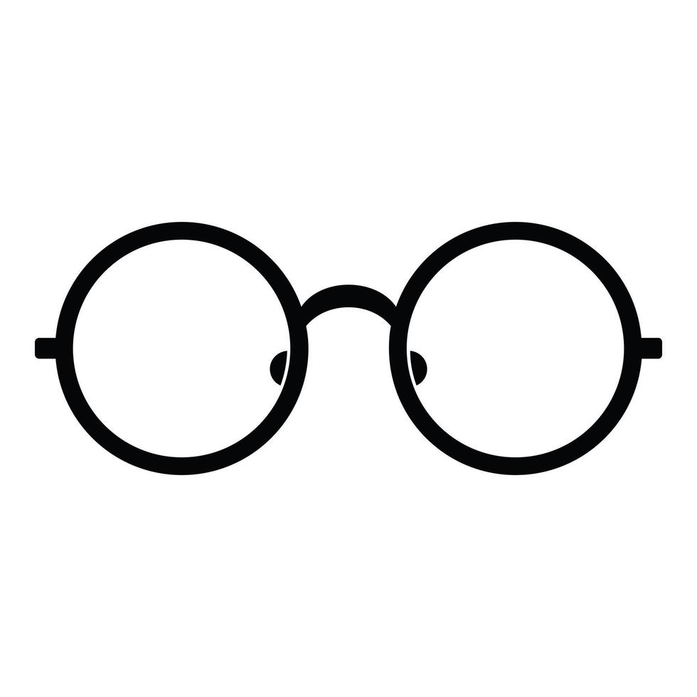 Children eyeglasses icon, simple style. vector