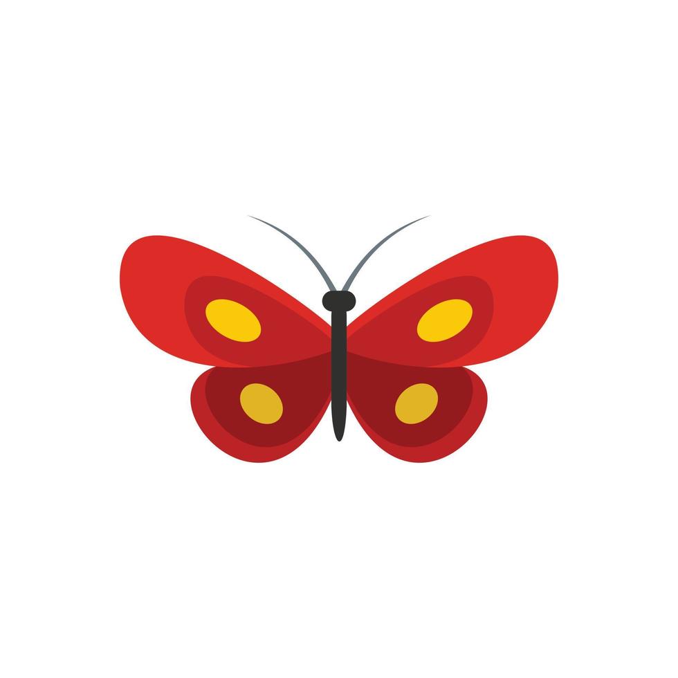 Tiny butterfly icon, flat style. vector