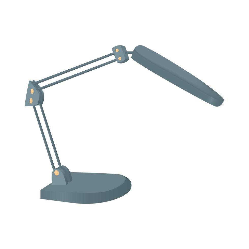 Table lamp icon, cartoon style vector