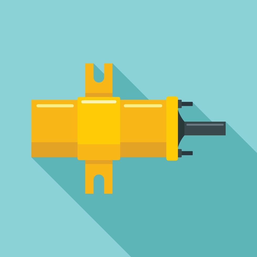 Car ignition bobbin icon, flat style vector