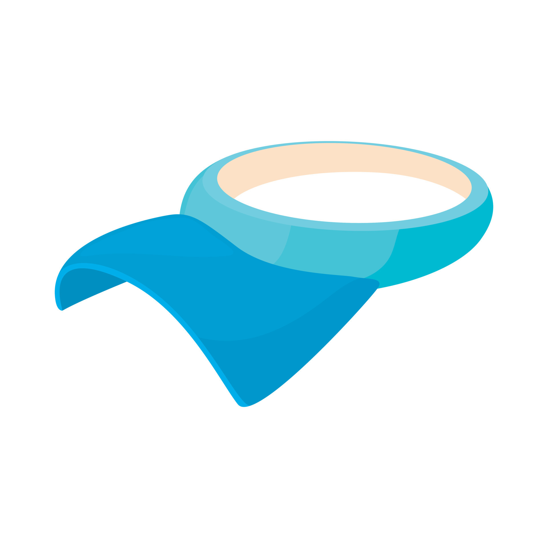 Visor cap icon, cartoon style 14450819 Vector Art at Vecteezy