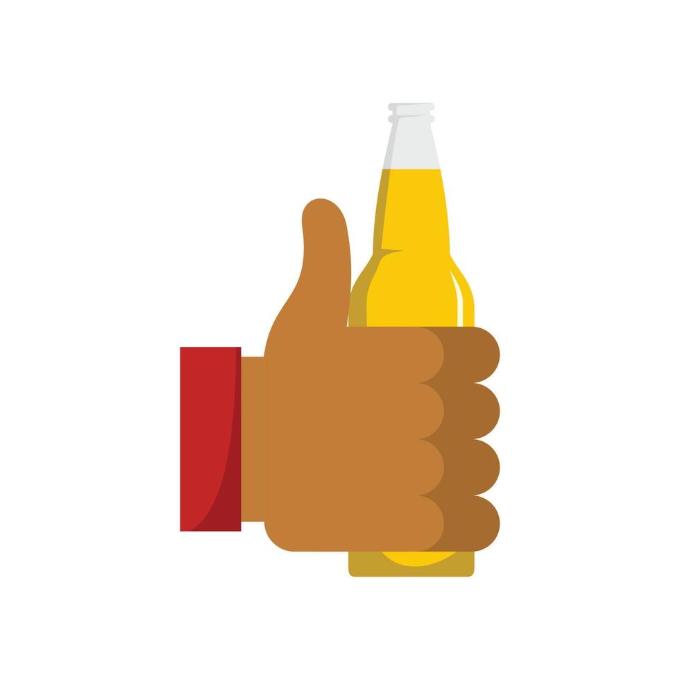 Beer icon, flat style. vector