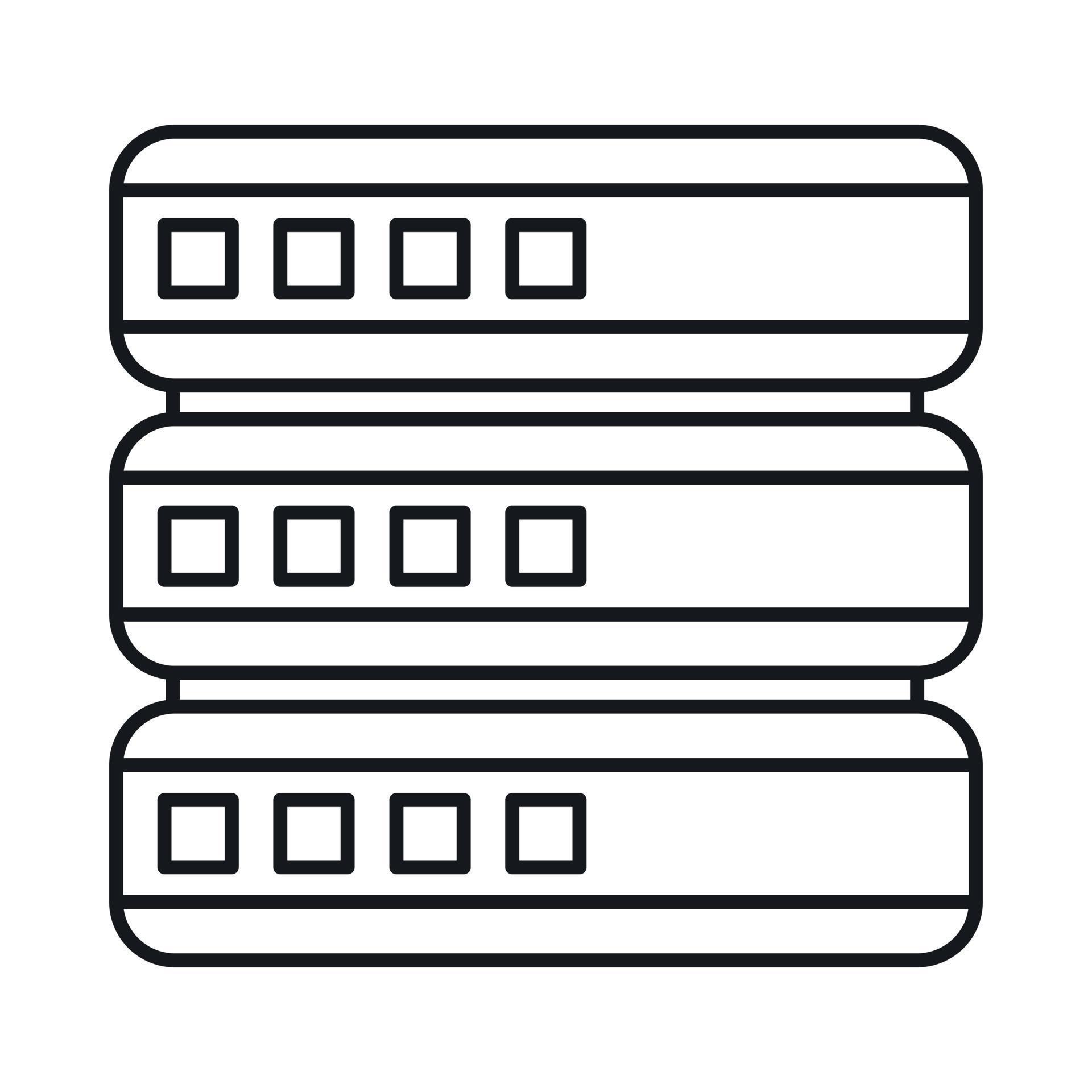 Database icon, outline style 14450963 Vector Art at Vecteezy
