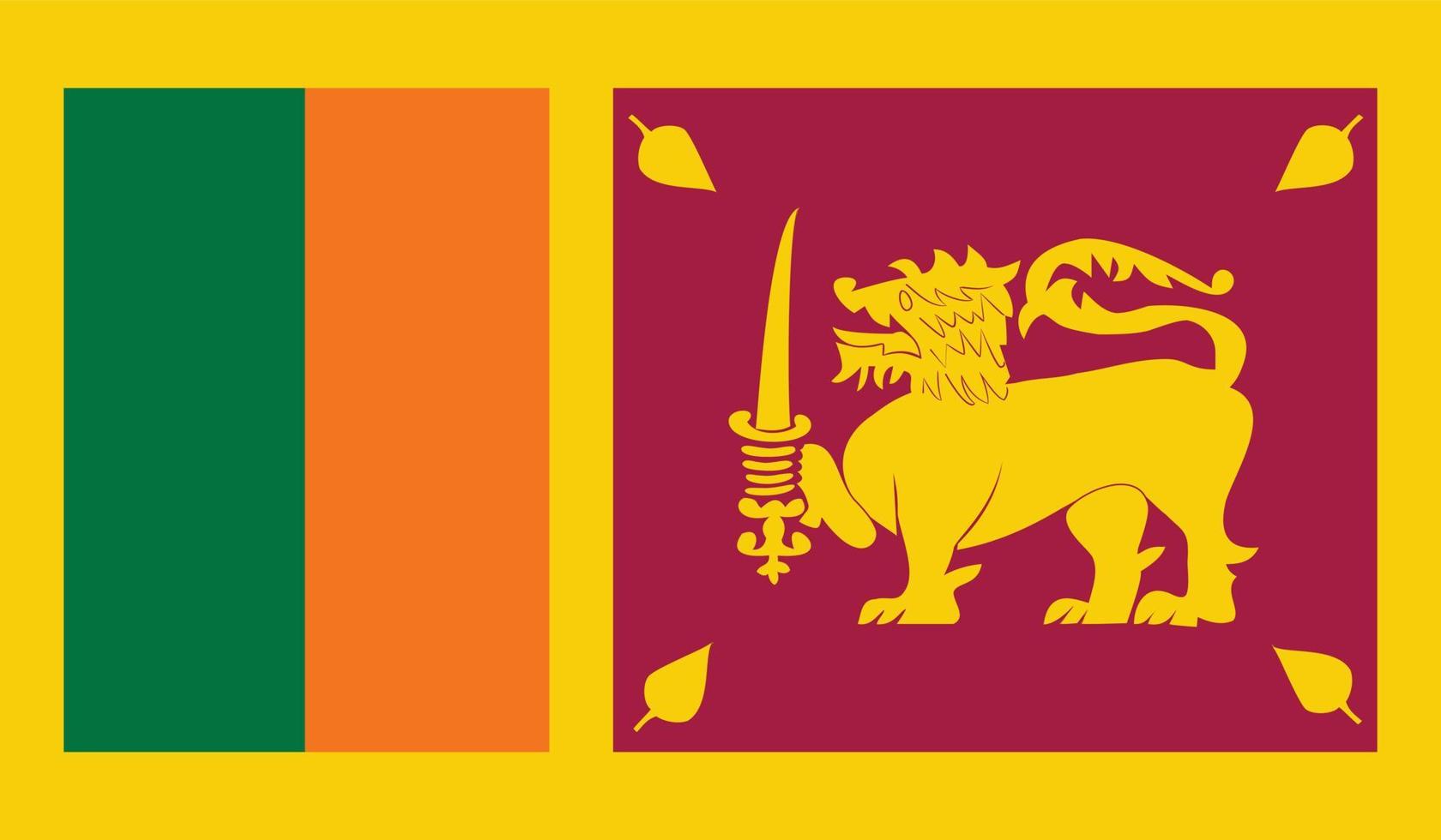 Sri Lanka flag image vector