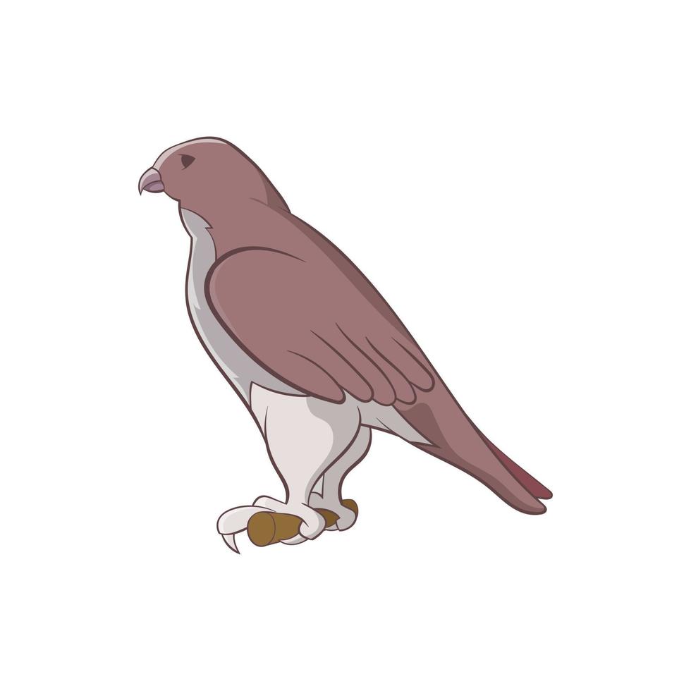 Falcon icon, cartoon style vector